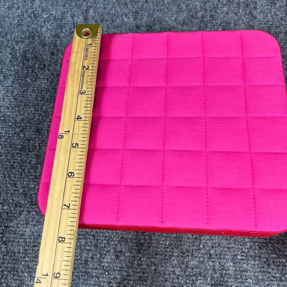 NEW 2pc Estée Lauder Pink Floral Storage Gift Boxes Set Quilted Lid Cosmetic